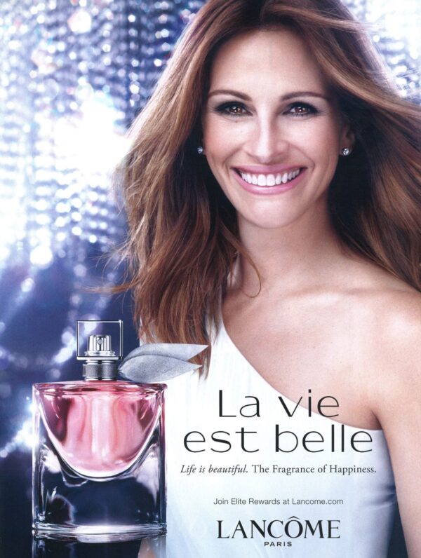 Lancome la vie est belle poster